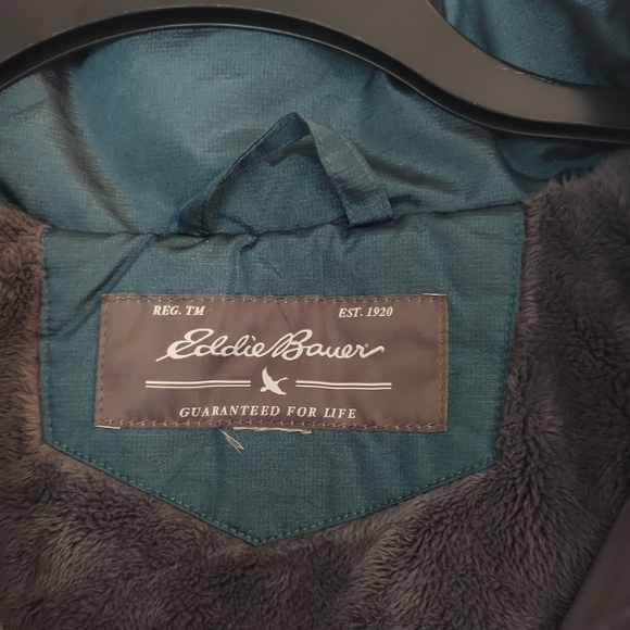 Eddie Bauer Full Length Down Winter Coat BEAUTIFUL size XL - Picture 4 of 10